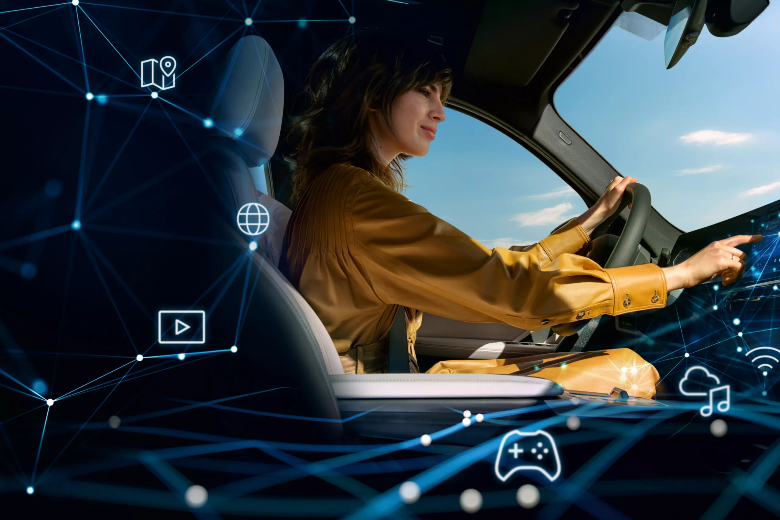 A BMW Digitális prémium élmény menetközben.